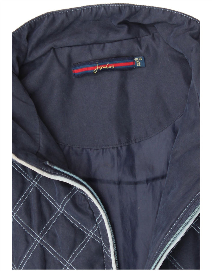 Joules Damen Steppweste UK 16 Large Marineblau Polyester
