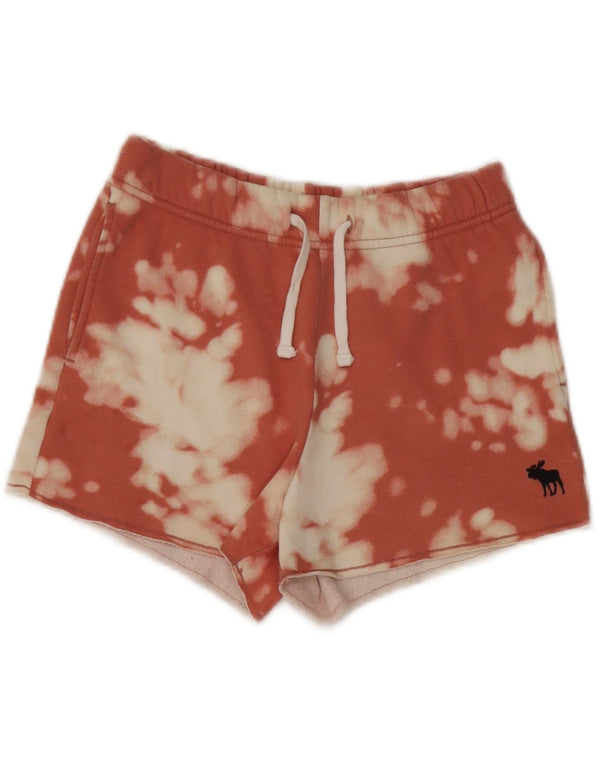 ABERCROMBIE & FITCH Sportshorts für Mädchen, 9–10 Jahre, rosa Batik-Baumwolle