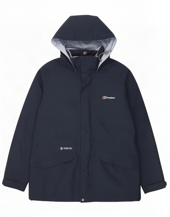 Berghaus Damen Regenjacke mit Kapuze UK 14 Large Marineblau Polyester