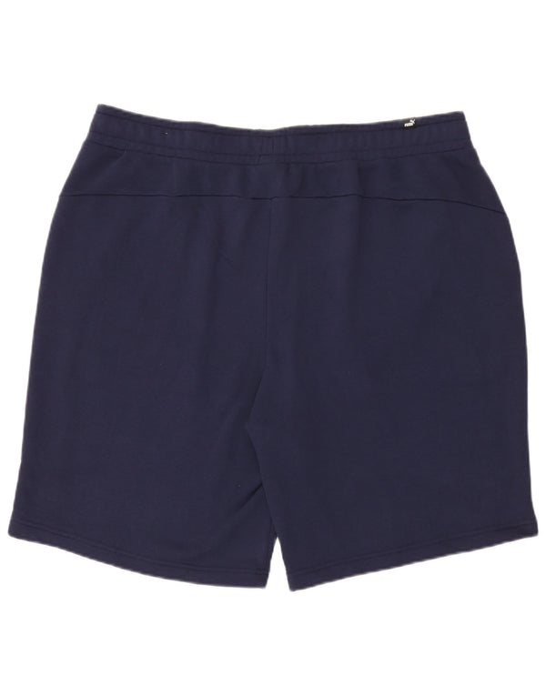 Puma Herren Sport Shorts 2XL Marineblau Baumwolle
