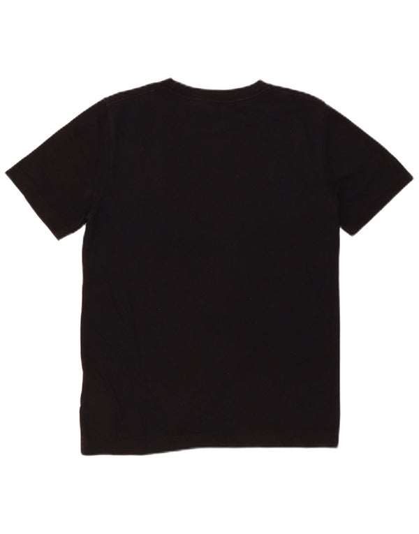 JORDAN Jungen-T-Shirt mit Grafik, 12–13 Jahre, Größe L, schwarze Baumwolle