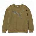 Puma Herren Grafik Sweatshirt Pullover XL Khaki Baumwolle