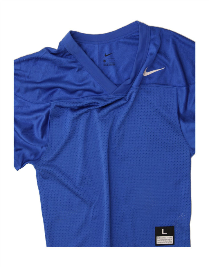 NIKE Girls T-Shirt Top 13-14 Years Large Blue Polyester Vintage Nike and Second-Hand Nike from Messina Hembry 