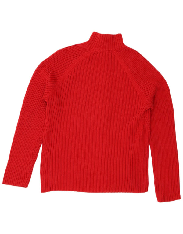 Tommy Hilfiger Damen-Cardigan-Pullover UK 20 2XL Rote Baumwolle