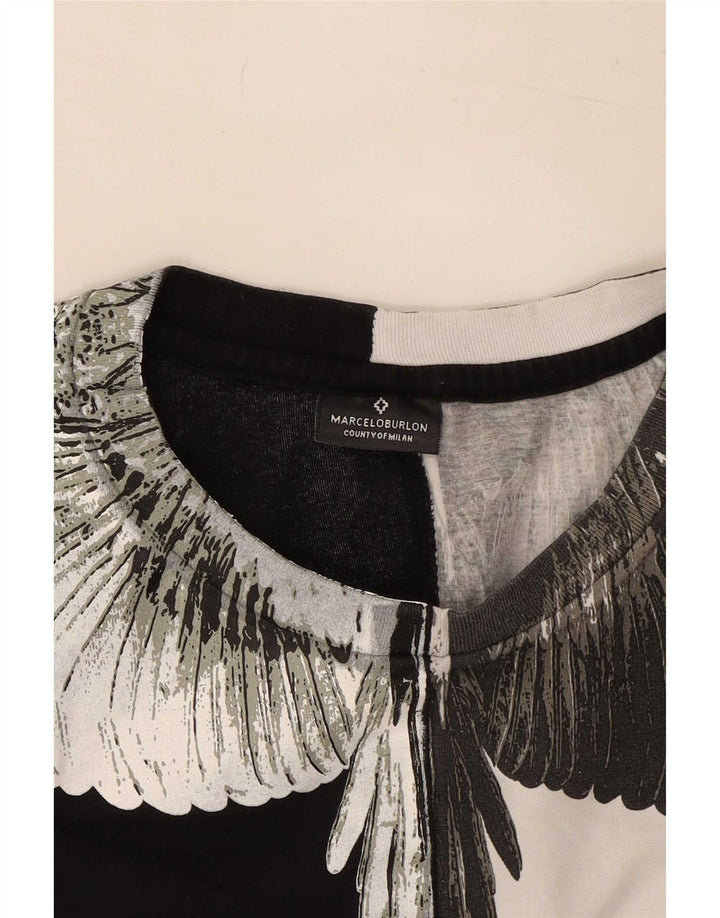 Marcelo Burlon Herren-T-Shirt mit Grafik, mittelgroß, Schwarz, Farbblock