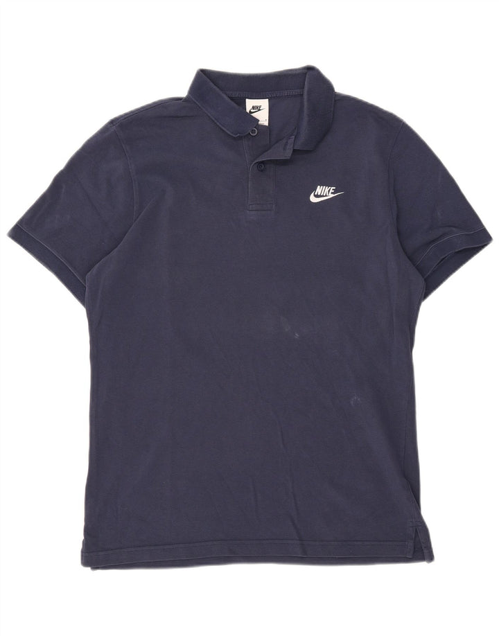 Nike Herren-Poloshirt, mittelgroß, Marineblau