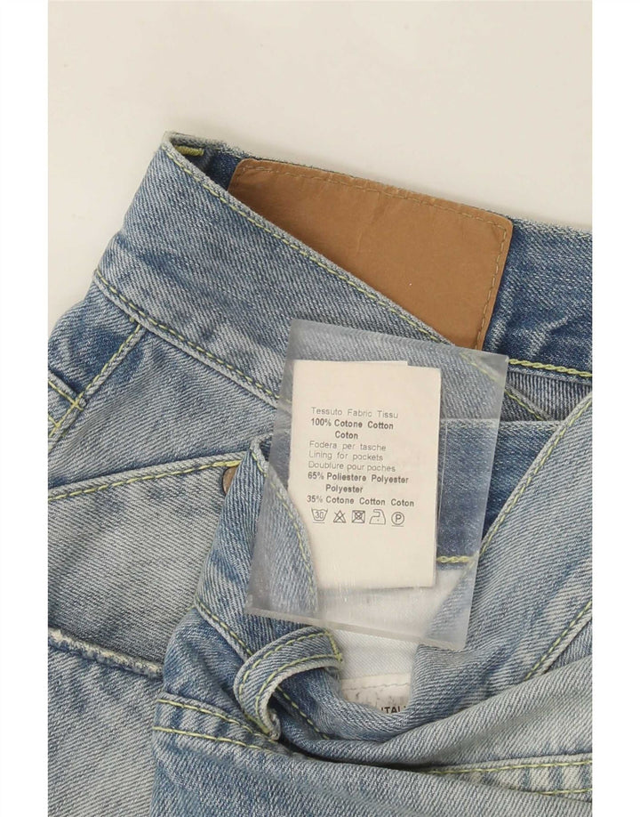 Dondup Herren Straight Jeans W32 L30 Blaue Baumwolle
