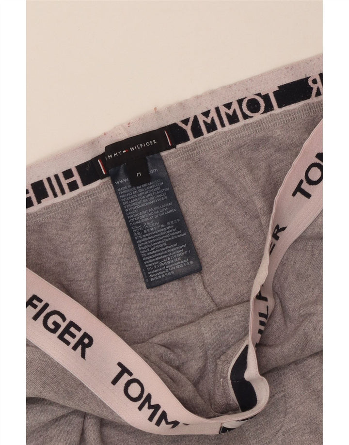 Tommy Hilfiger Herren-Sportshorts mit Grafik, mittelgraue Baumwolle