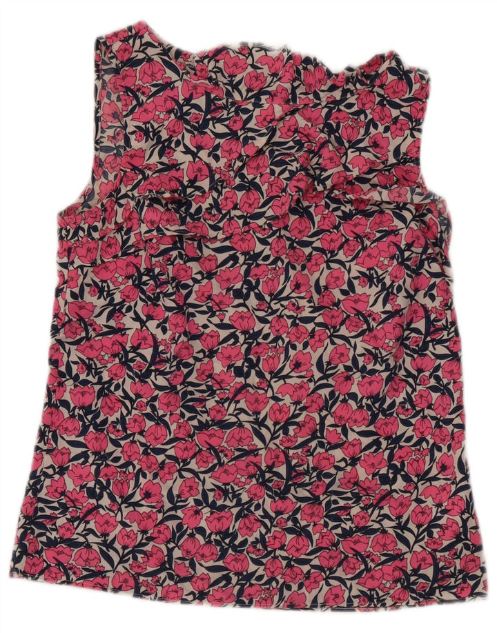 Oasis Damen-Blusenoberteil, Gr. 10, Größe S, rosa, geblümt, Polyester