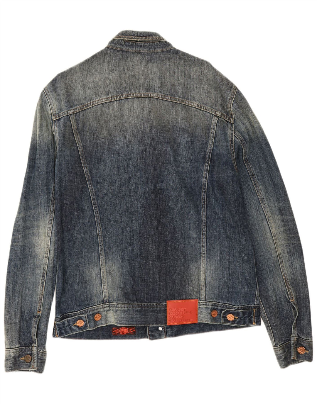 Superdry Herren Jeansjacke UK 42 XL Blaue Baumwolle
