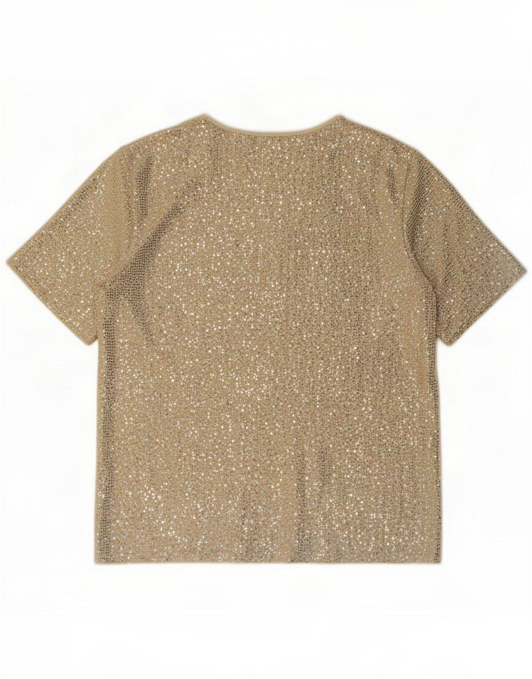 Gerard Damen Bluse Top UK 14 Large Gold Nylon