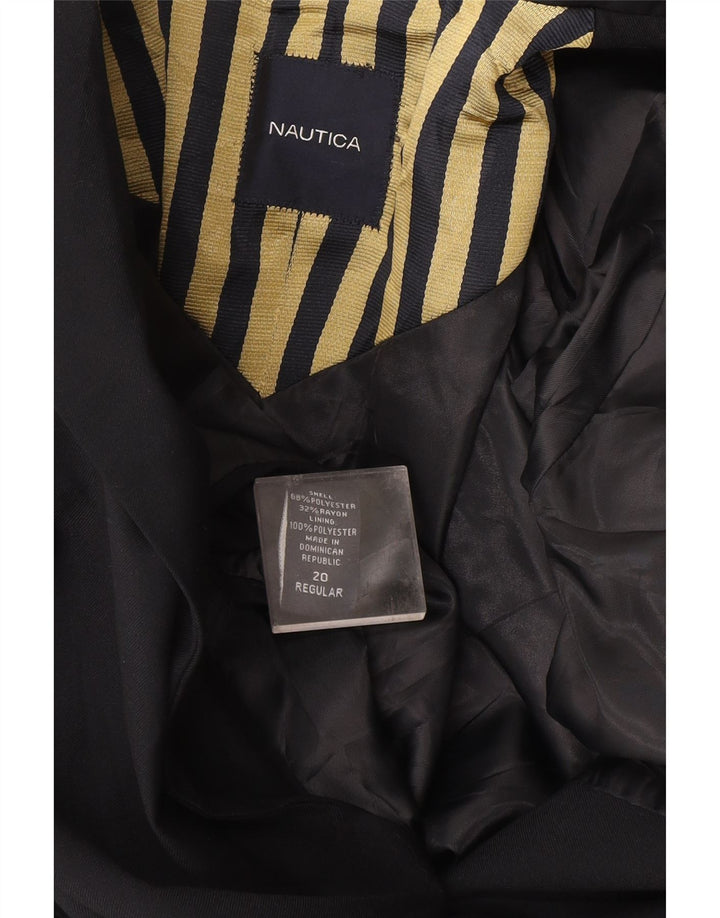 Nautica Jungen-Blazerjacke mit 2 Knöpfen, 15–16 Jahre, marineblaues Polyester