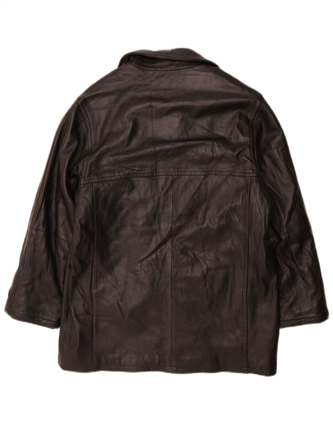Dario Vetti Herren Lederjacke IT 50 Großes schwarzes Leder