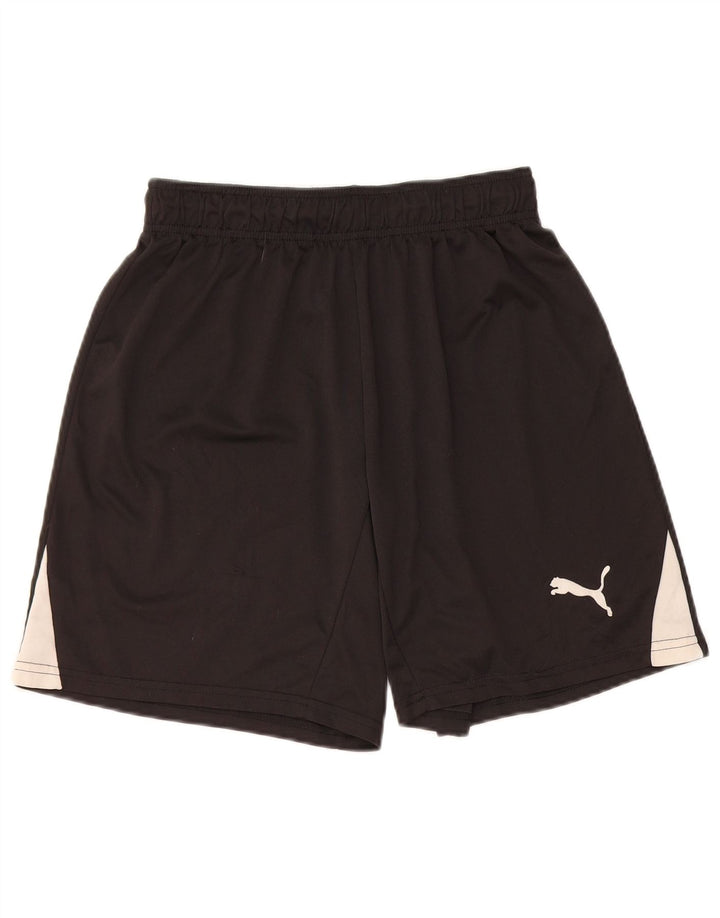 PUMA Herren-Sportshorts, mittelgroß, Schwarz, Farbblock