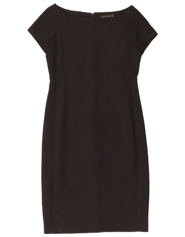 Zara Damen Etuikleid UK 14 Large Schwarz