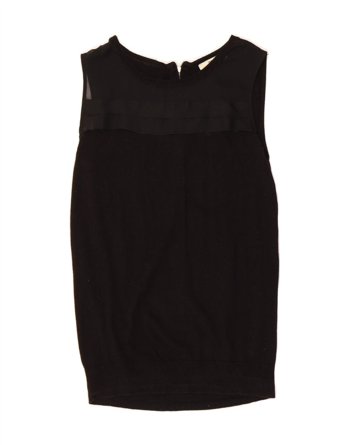 OASIS Womens Longline Vest Tank Top UK 10 Small Black Polyester Vintage Oasis and Second-Hand Oasis from Messina Hembry 