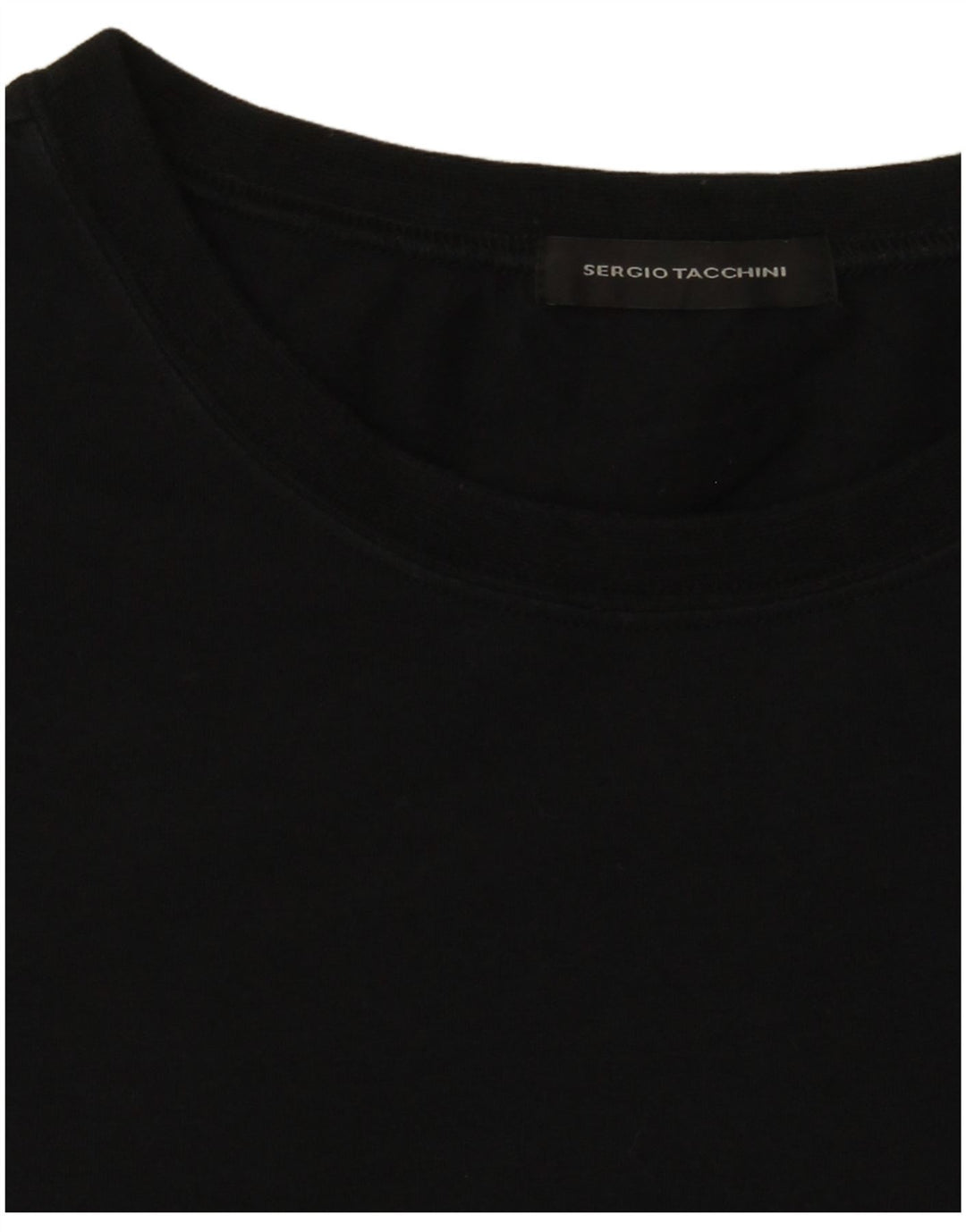 SERGIO TACCHINI Damen Top Langarm UK 14 Medium Schwarz