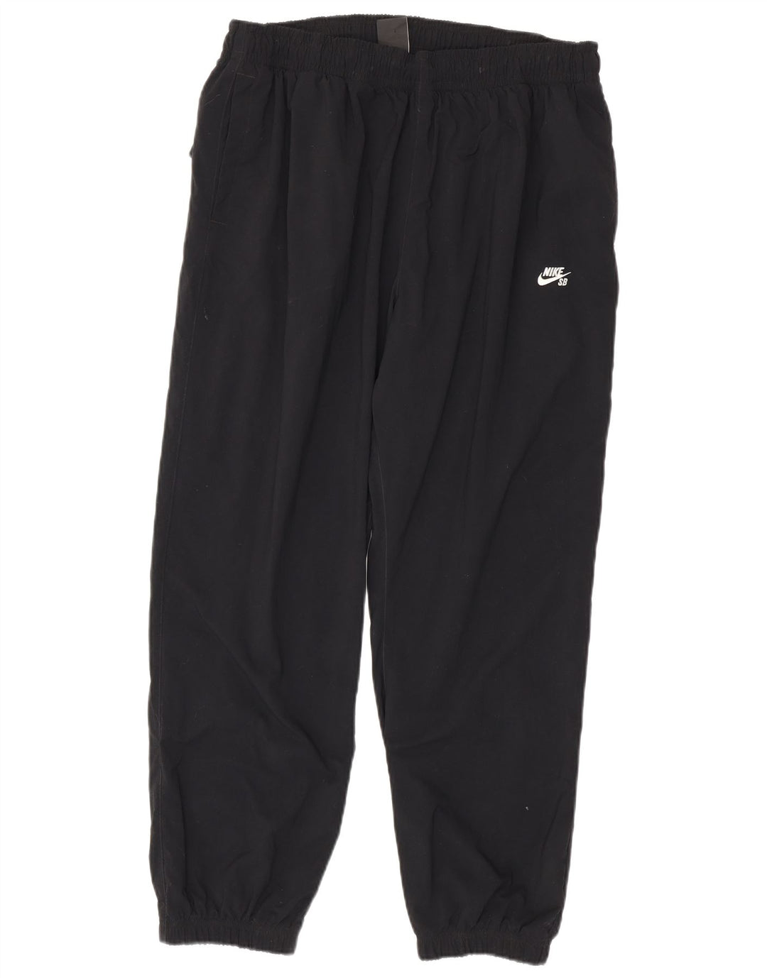 Nike Herren-Trainingshose, Jogginghose, mittelgroß, schwarzes Nylon