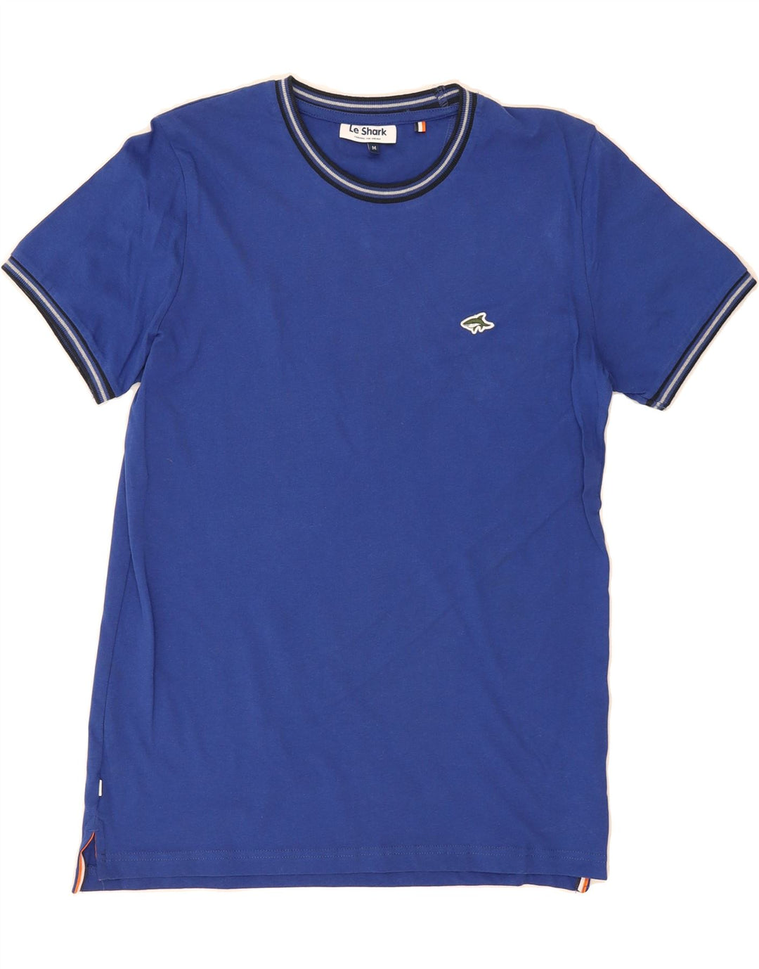 LE SHARK Mens Graphic T-Shirt Top Medium Navy Blue Cotton Vintage Le Shark and Second-Hand Le Shark from Messina Hembry 