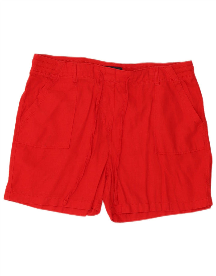 Marks & Spencer Damen Chinoshorts UK 14 Large W34 Roter Flachs