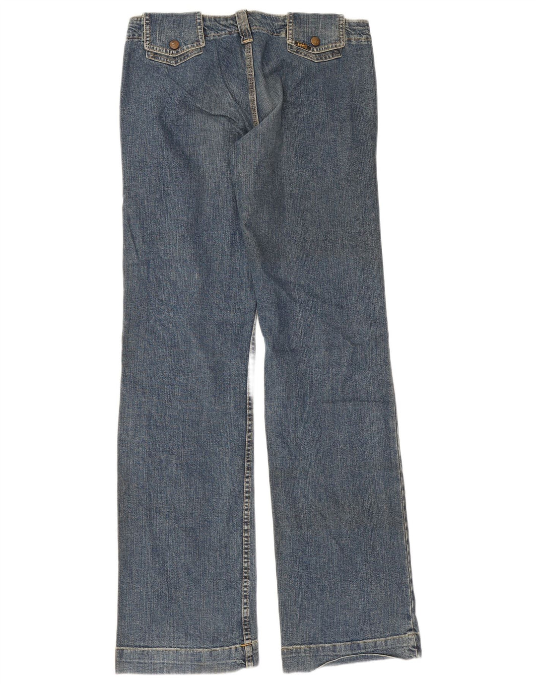 Lee Damen-Jeans mit weitem Bein, W28, L30, blaue Baumwolle