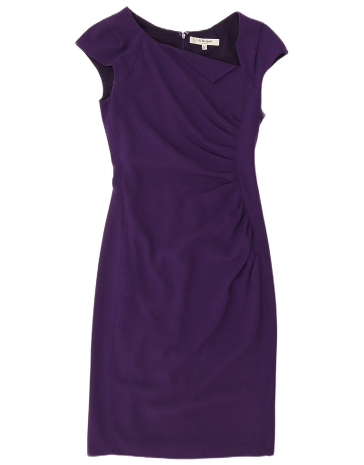 L.K. Bennett Damen Etuikleid UK 8 Small Lila Polyester