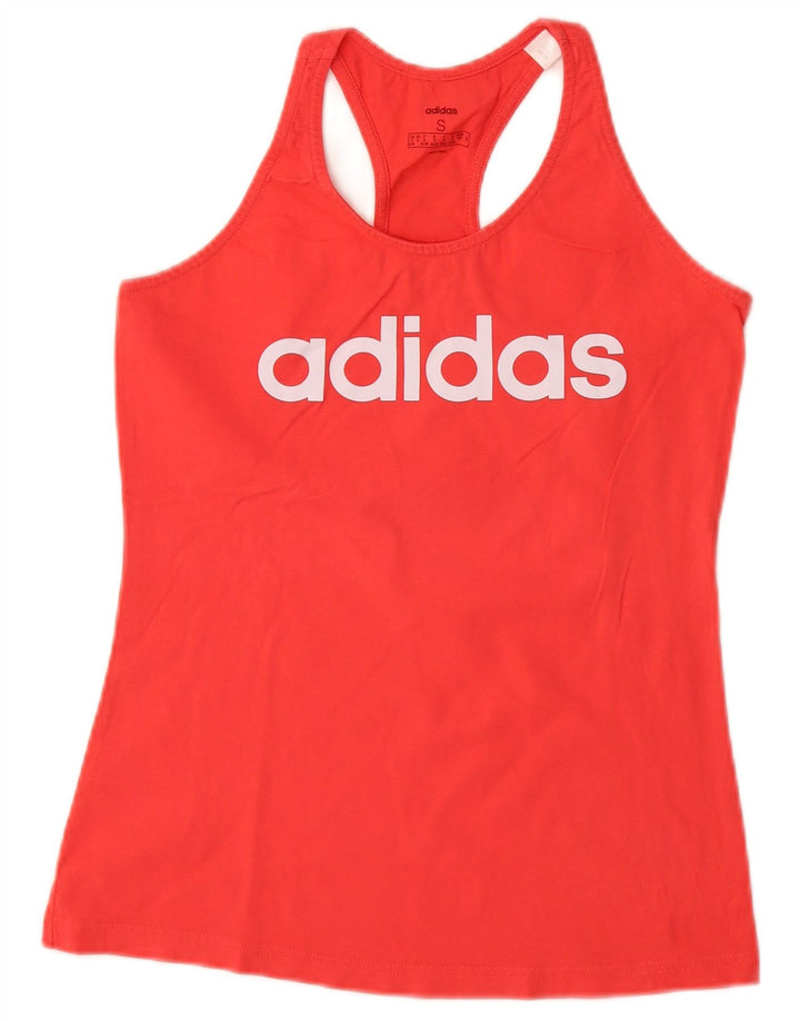 Adidas Damen Graphic Vest Top UK 8/10 Small Rot