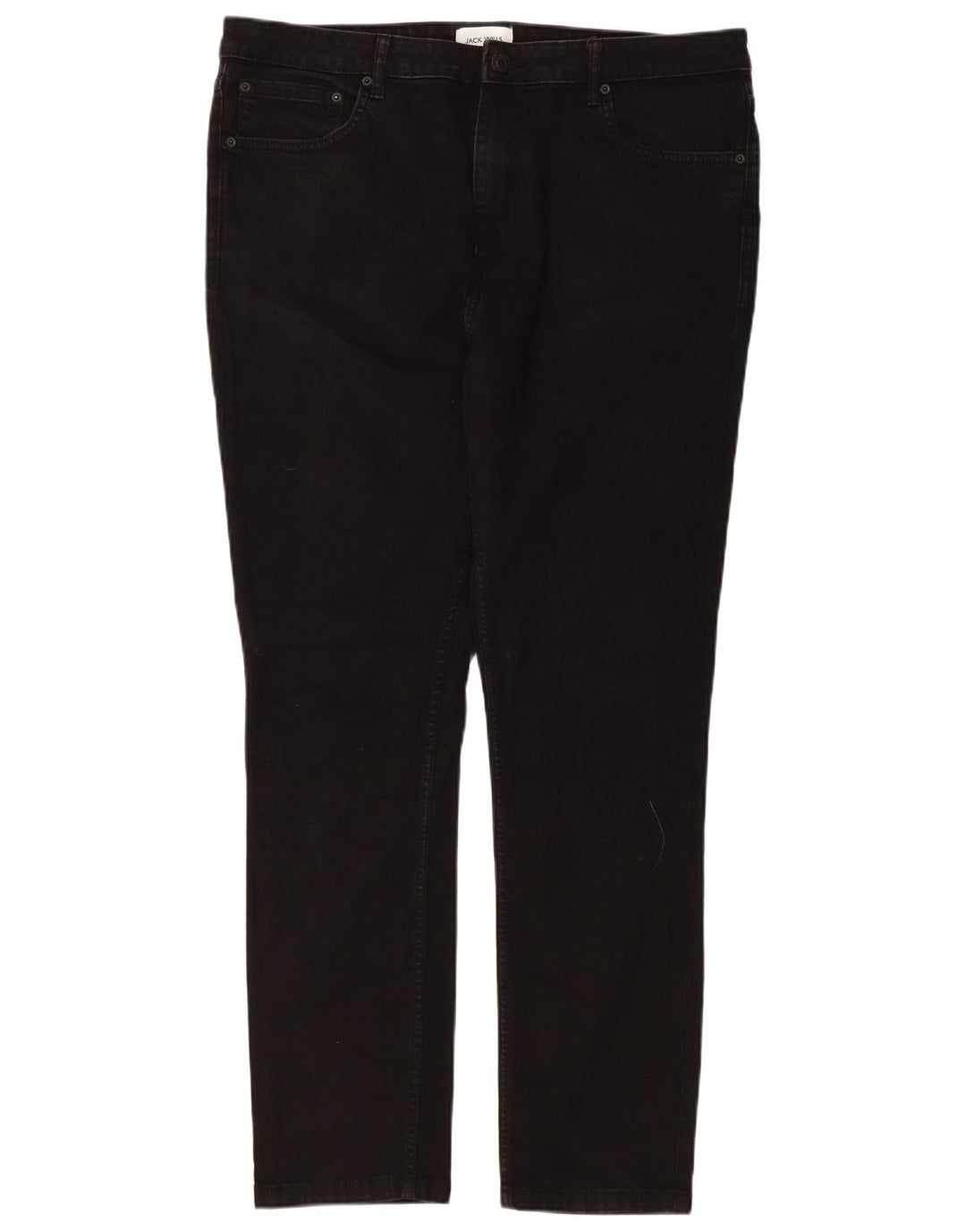 Jack Wills Slim-Jeans für Herren, W36, L30, schwarze Baumwolle