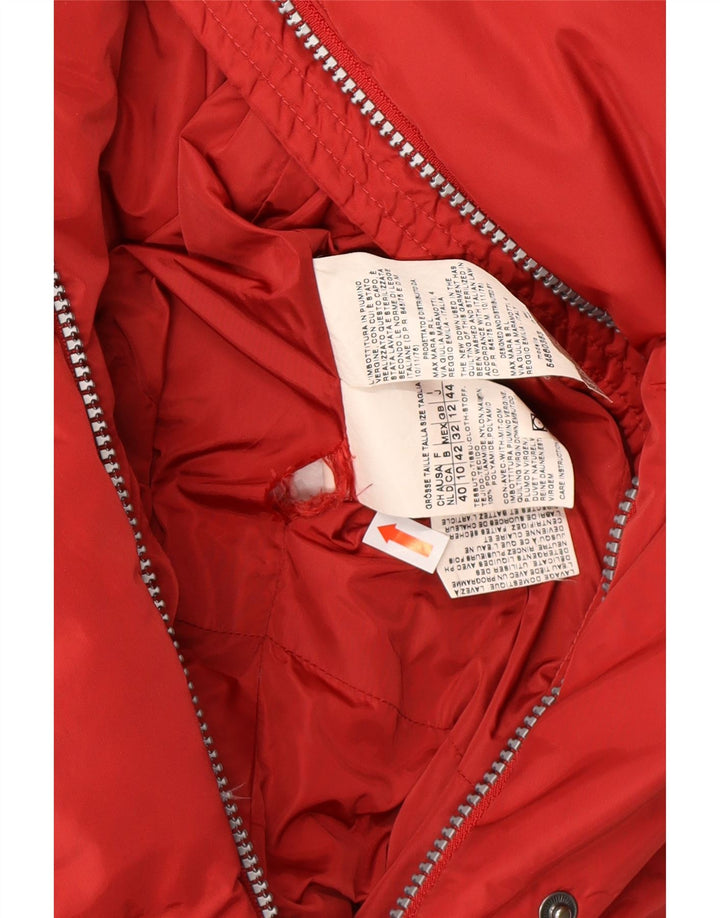 MAX MARA Damen Weekend Wattierte Jacke UK 12 Mittelrot Polyamid Winter