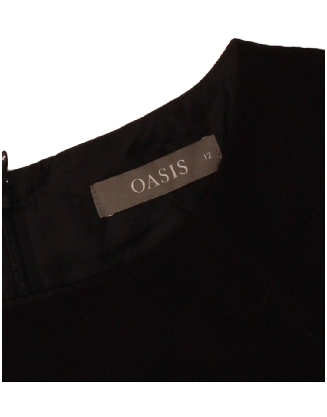 OASIS Womens Sheath Dress UK 12 Medium Black Polyester