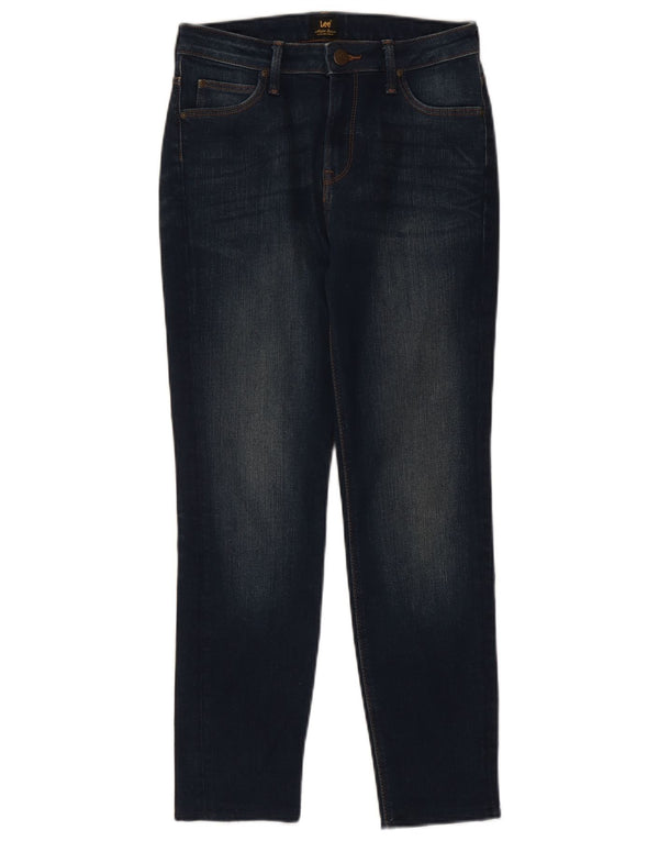 Lee Damen Scarlett High Skinny Jeans W29 L26 Marineblau Baumwolle