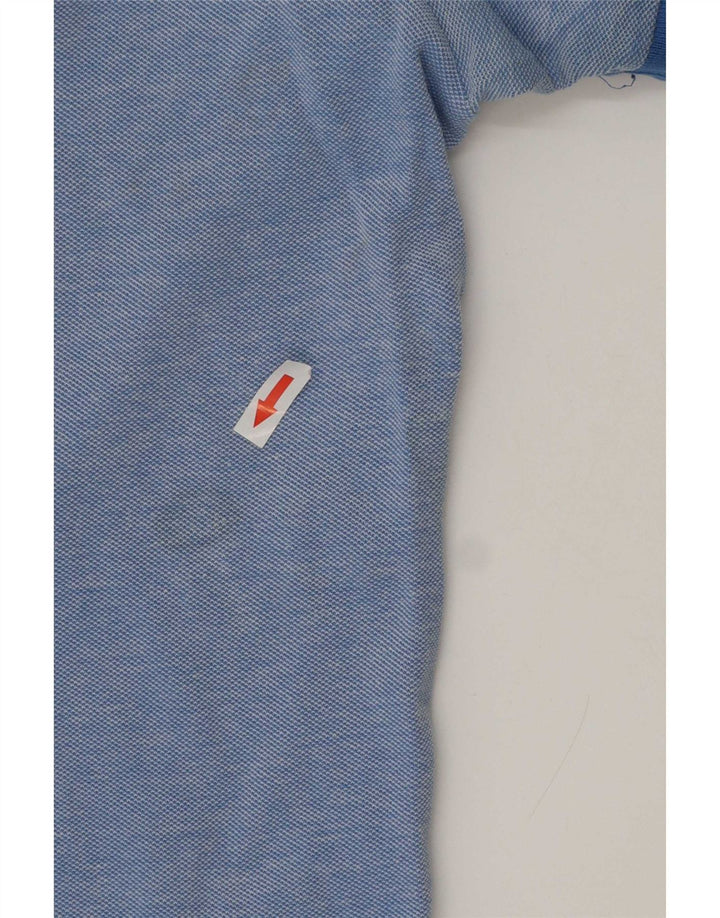 Gant Herren-Poloshirt XL, blau gefleckte Baumwolle