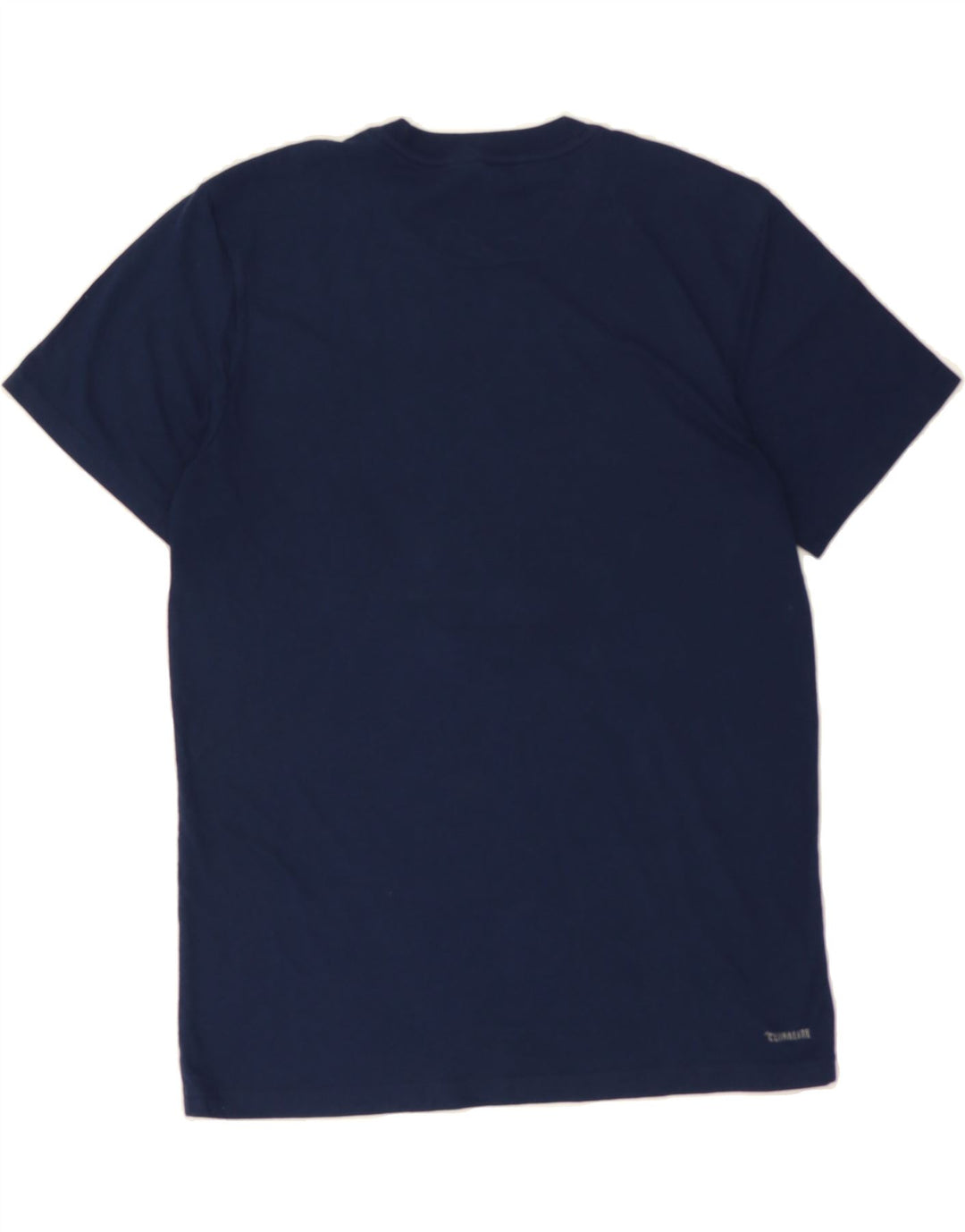ADIDAS Mens Graphic T-Shirt Top Medium Navy Blue Cotton Vintage Adidas and Second-Hand Adidas from Messina Hembry 