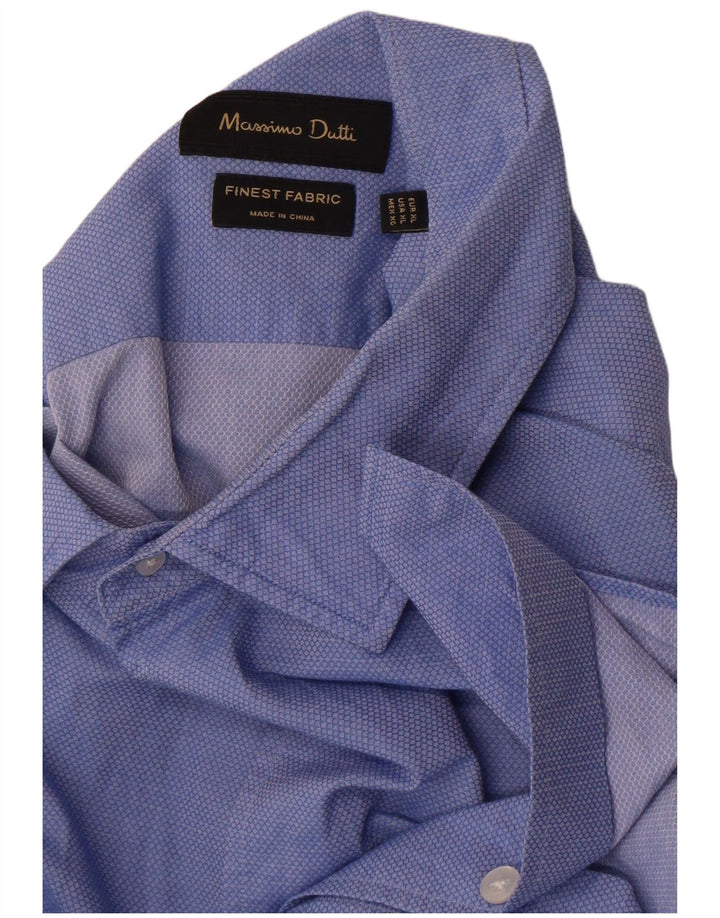Massimo Dutti Herrenhemd XL Blau