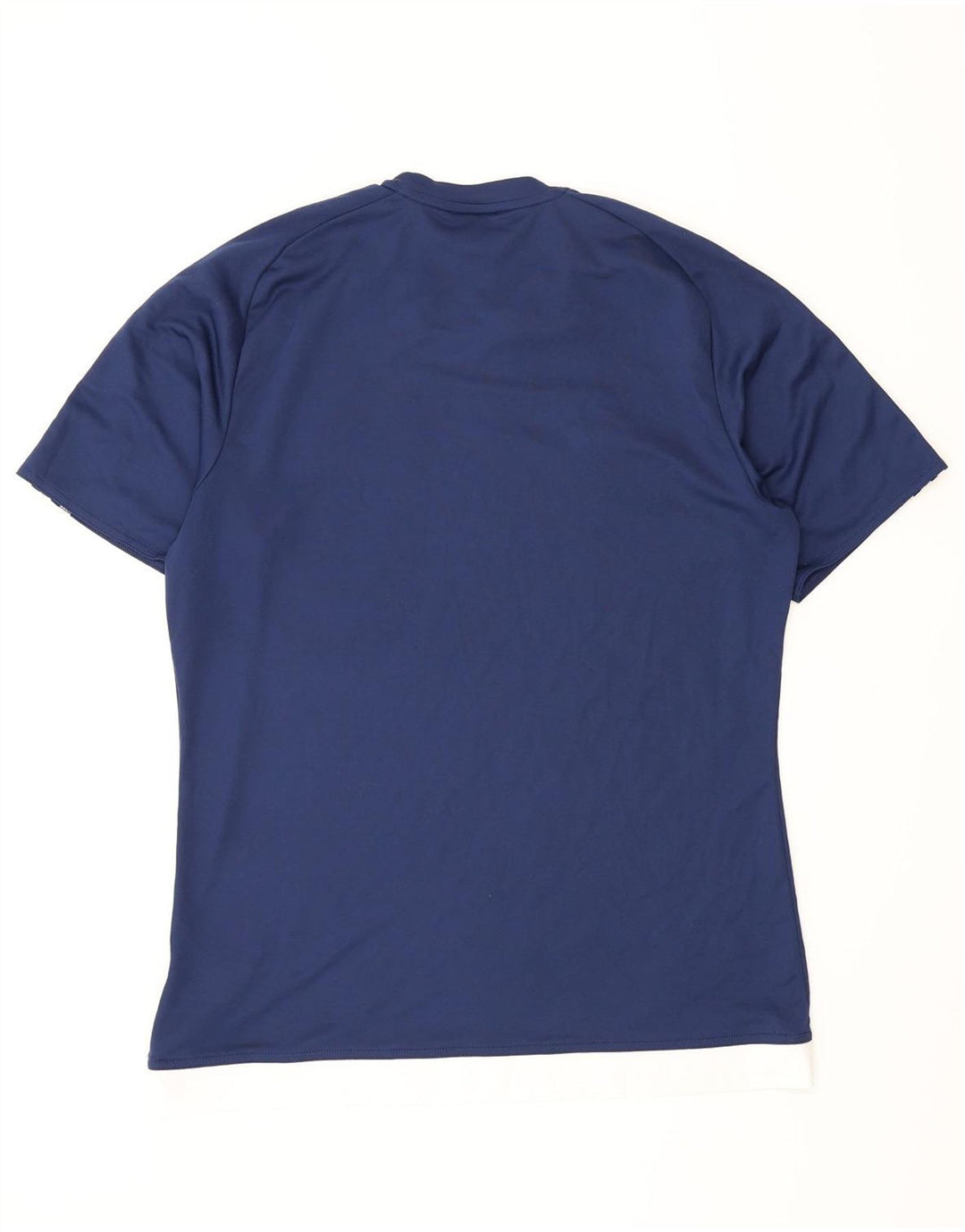 Adidas Herren Climalite T-Shirt Top Medium Marineblau Colourblock Polyester