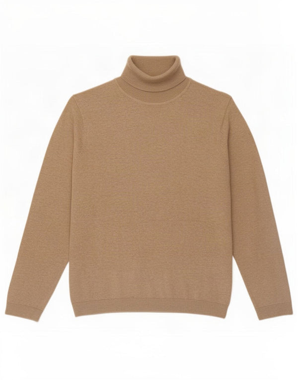Rollkragenpullover für Mädchen von Zara, 11–12 Jahre, beige Baumwolle