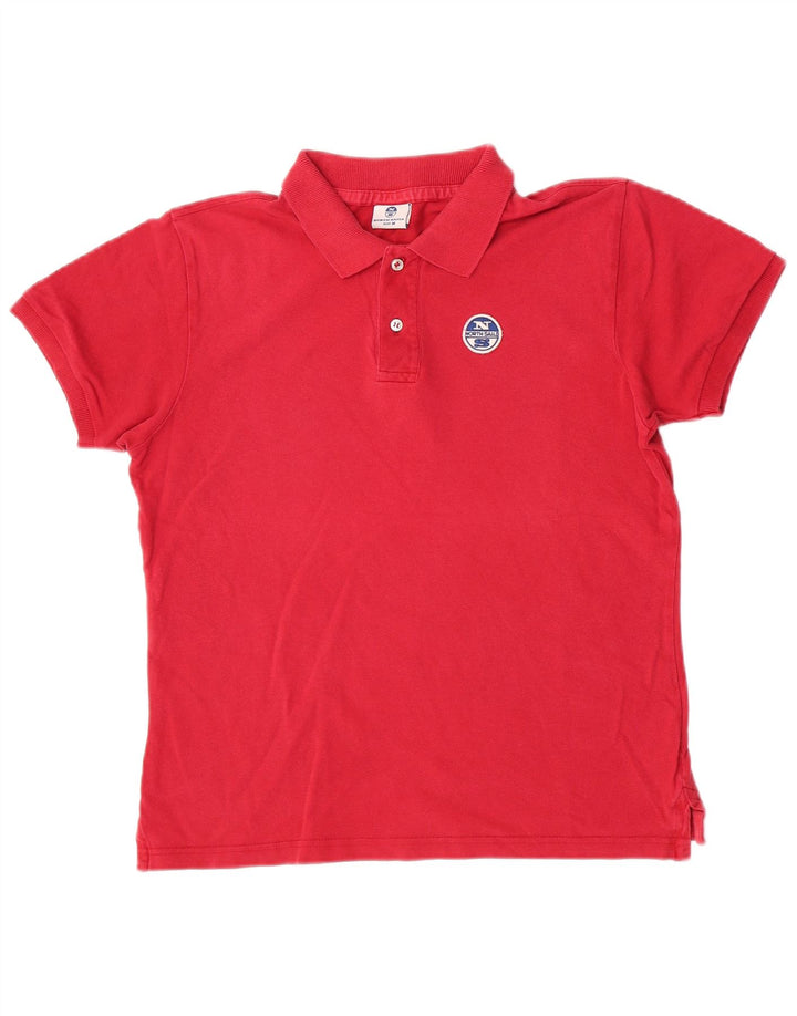 North Sails Herren-Poloshirt aus mittelroter Baumwolle