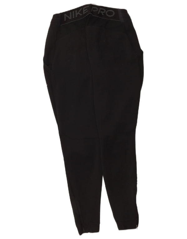 Nike Damen Dri Fit Graphic Trainingshose Jogger UK 12 Medium Schwarz