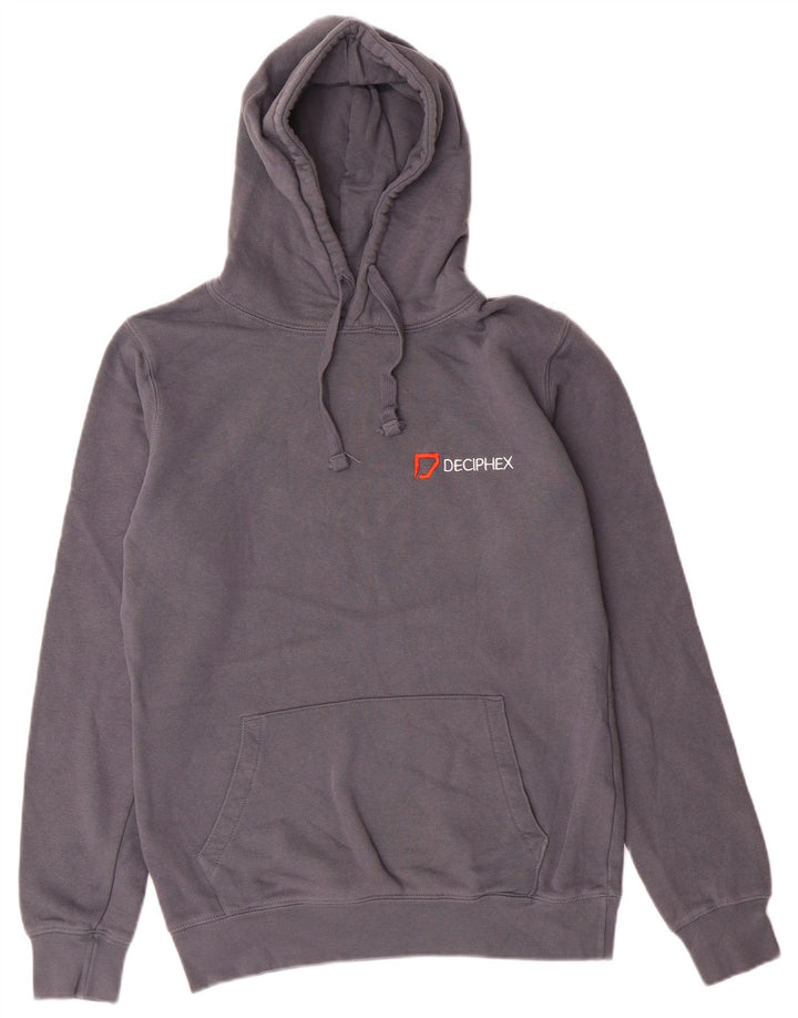 Russell Athletic Herren-Kapuzenpullover aus mittelgrauer Baumwolle