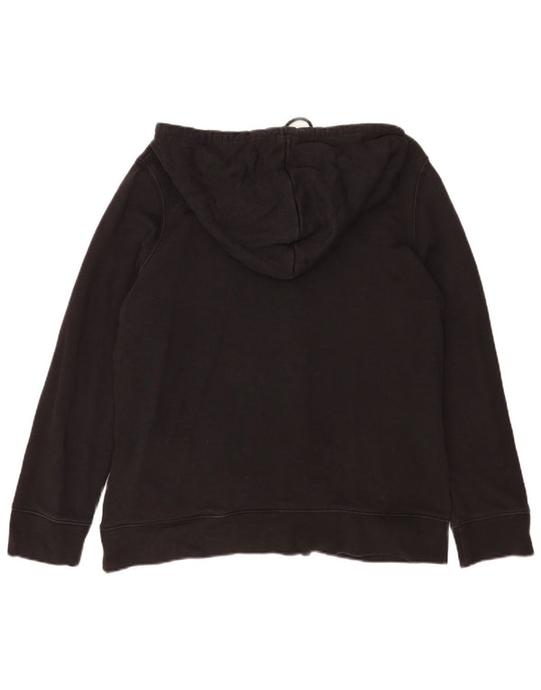 Adidas Damen Graphic Hoodie Pullover UK 20 2XL Schwarz Baumwolle