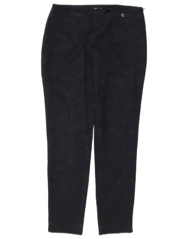 Liu Jo Womens Ajay Slim Casual Trousers IT 40 Small W28 L27 Black Check