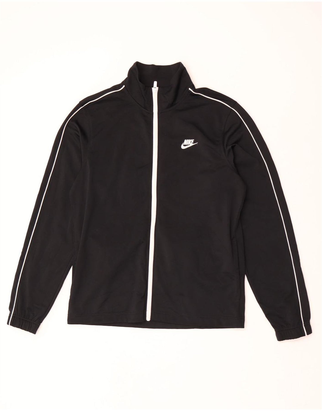 Nike Herren-Trainingsanzug-Oberjacke, Mittelschwarzes Polyester