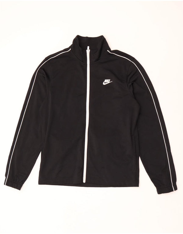 Nike Herren-Trainingsanzug-Oberjacke, Mittelschwarzes Polyester