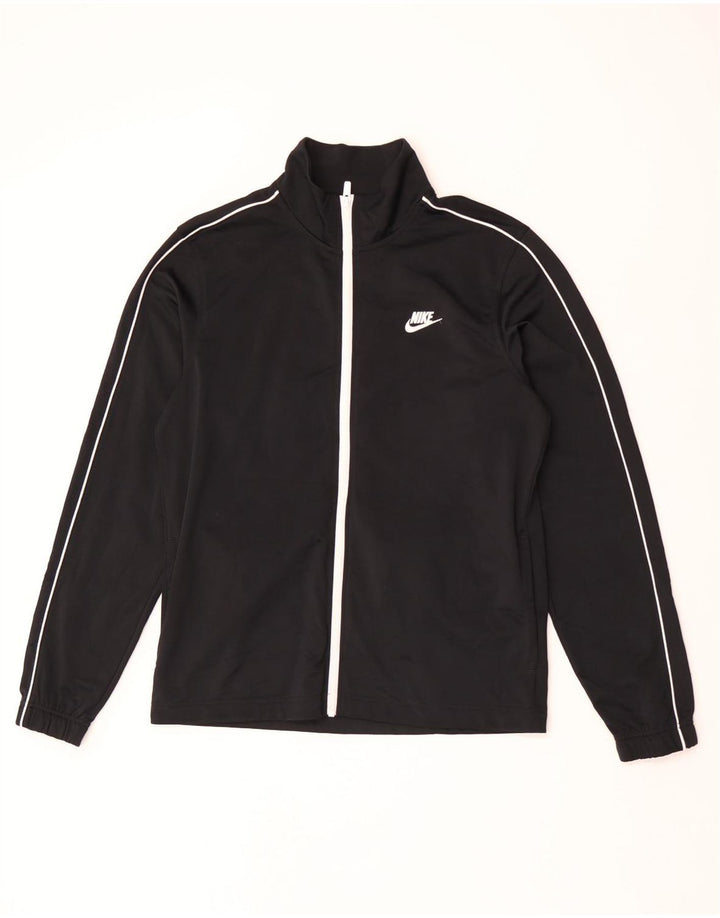 Nike Herren-Trainingsanzug-Oberjacke, Mittelschwarzes Polyester