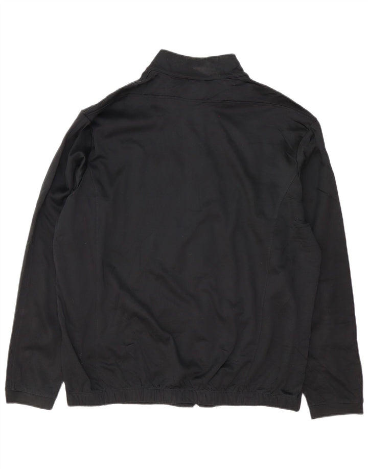 NIKE Herren Therma-Fit-Trainingsanzug-Oberteil, Jacke, Größe L, aus schwarzem Polyester