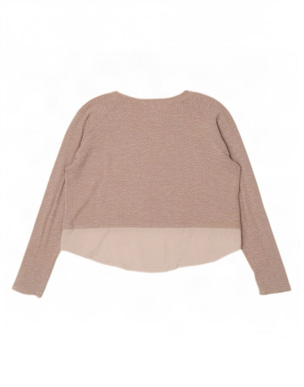 Marks & Spencer Damen-Pullover mit U-Boot-Ausschnitt, UK 18, XL, Beige, Farbblock