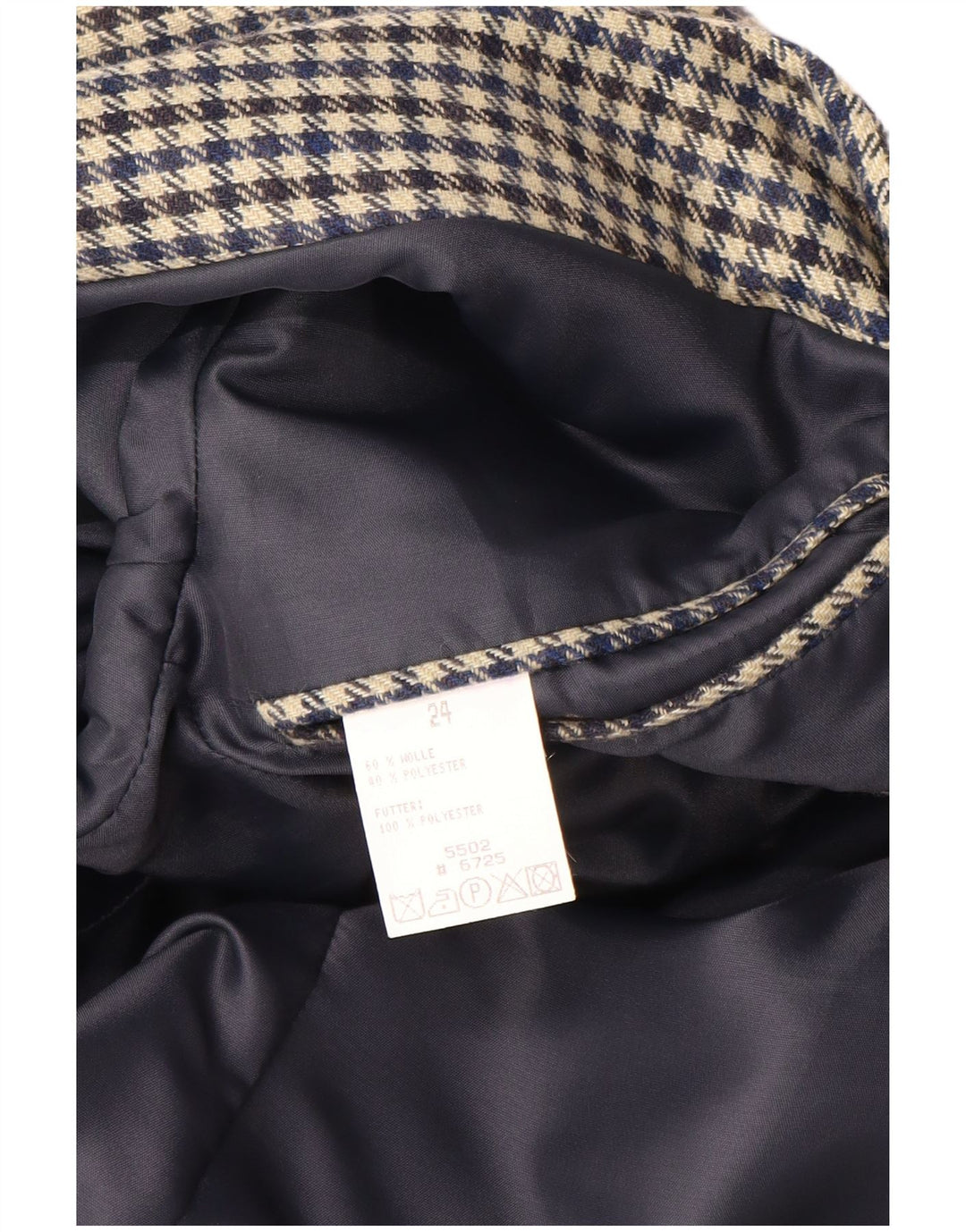 VINTAGE Herren-Blazer mit 2 Knöpfen, UK 38, mittelgroß, mehrfarbig, Hahnentrittmuster