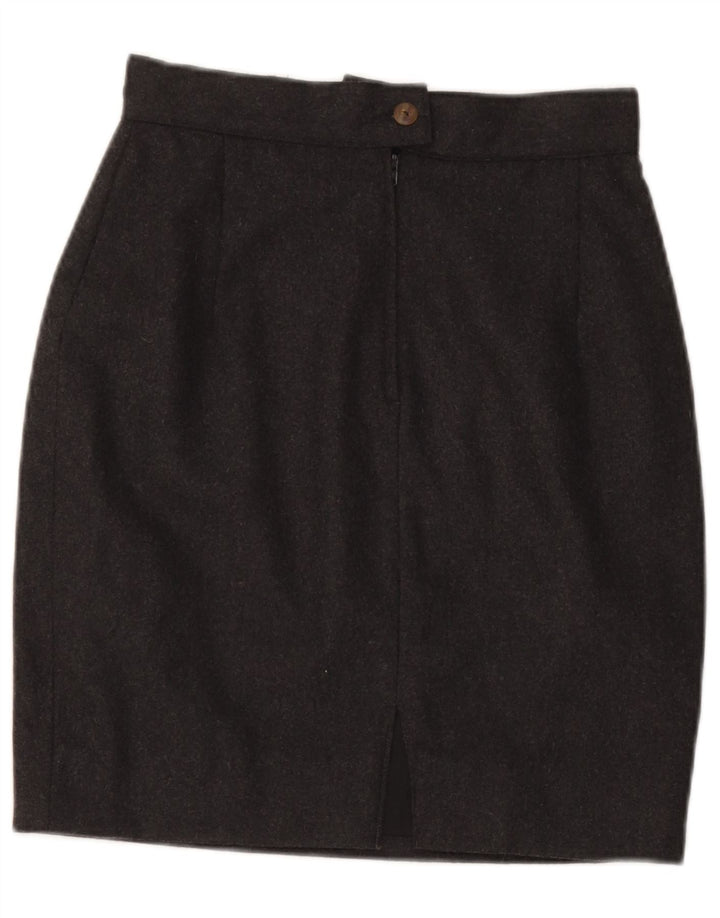 Benetton Damen Bleistiftrock W26 Small Grau