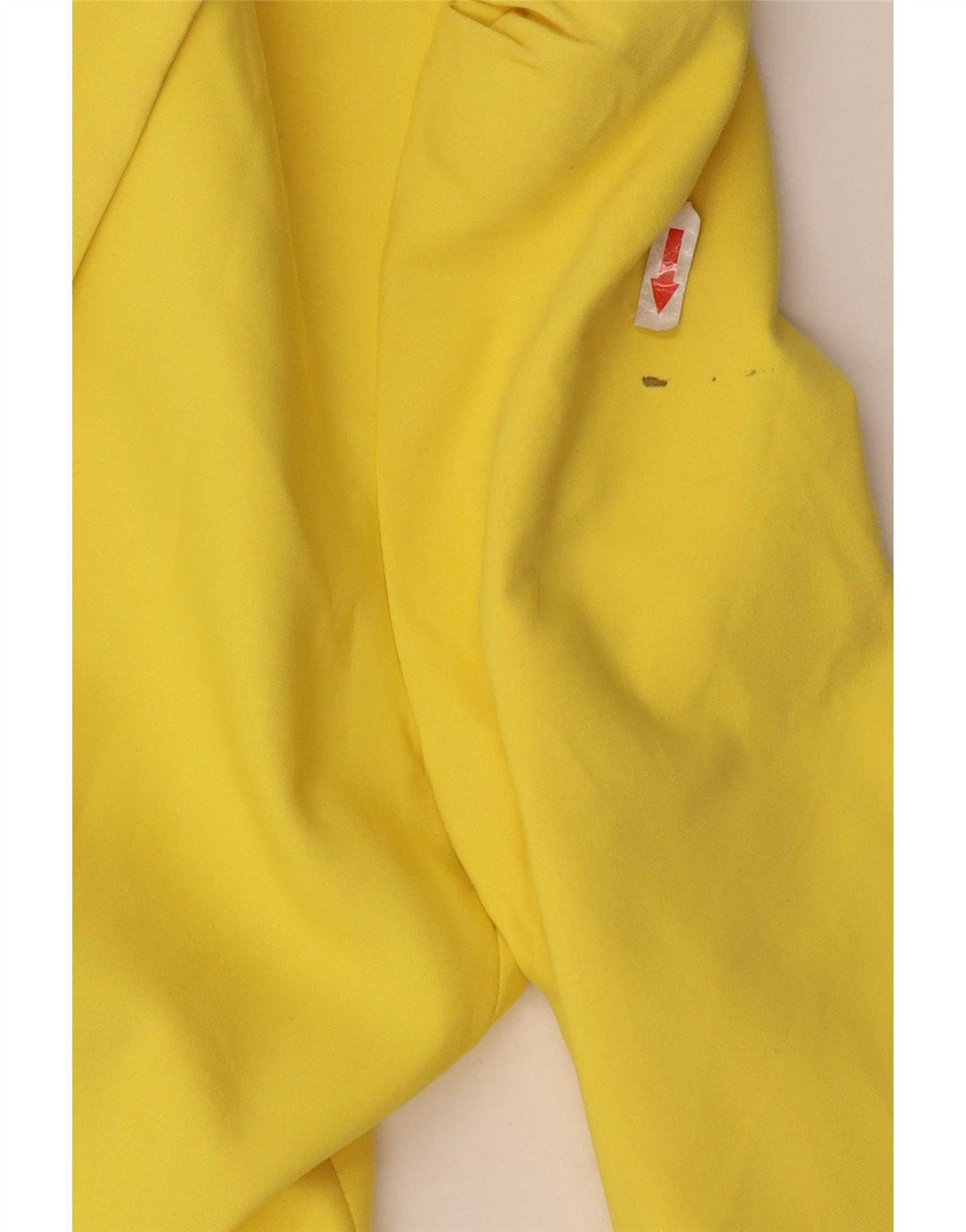 Zara Damen 1-Knopf-Blazerjacke UK 12 Mittelgelbes Polyester