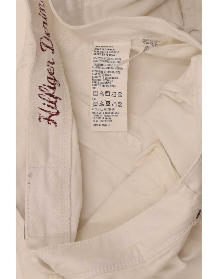 Tommy Hilfiger Herren Slim Jeans W34 L34 Weiße Baumwolle